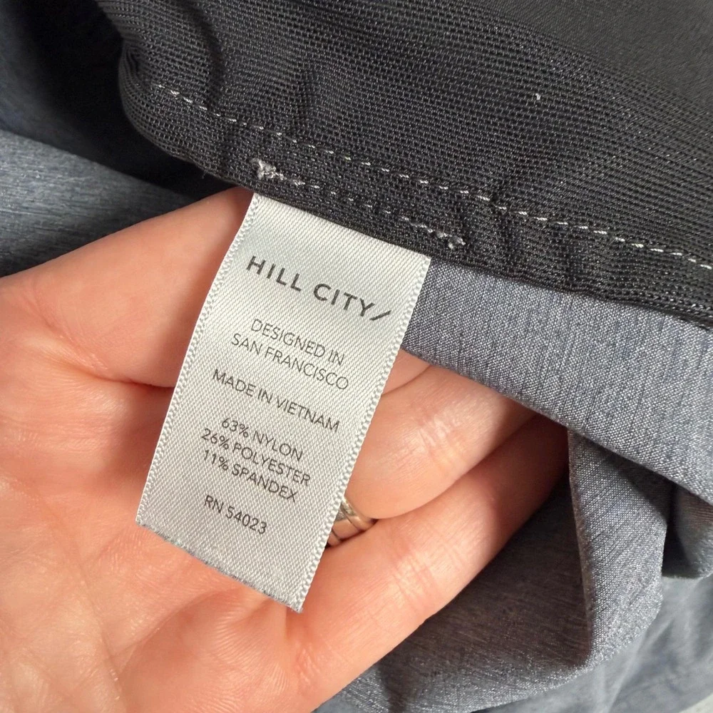 Hill City Mens Gray Athletic Performance Training Shorts Size XL Heathered